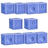 Label Provence Nature Savon De Marseille - French Soap Cube Made with Pure Organic Olive Oil - Lavender Fragrance - Body and Hand Wash - Moisturising and Nourishing - 10.6oz Cubes - Set of 10