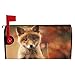 Dujiea Fox Mailbox Cover Mailbox Wraps, Waterproof Mailbox Covers Magnetic Post Box Cover Standard Size 21