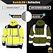 KwikSafety - Charlotte, NC - AGENT SoftShell Reflective Jacket [LIMITED EDITION PATTERN] Class 3 Water Resistant ANSI OSHA Hi Viz Gear/Yellow Large