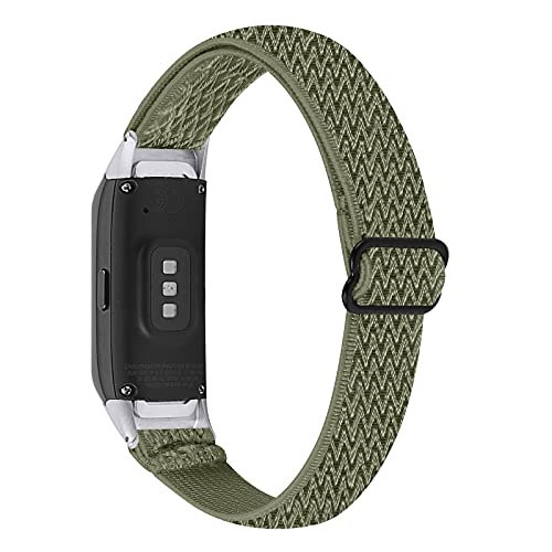 Correa para Galaxy Fit SM-R370, MVRYCE 5.3"-8.3" Nylon Transpirable Banda de Repuesto Banda de Reloj Elástica Ajustable Pulsera Deportiva Compatible con Samsung Galaxy Fit SM-R370 (Y04)