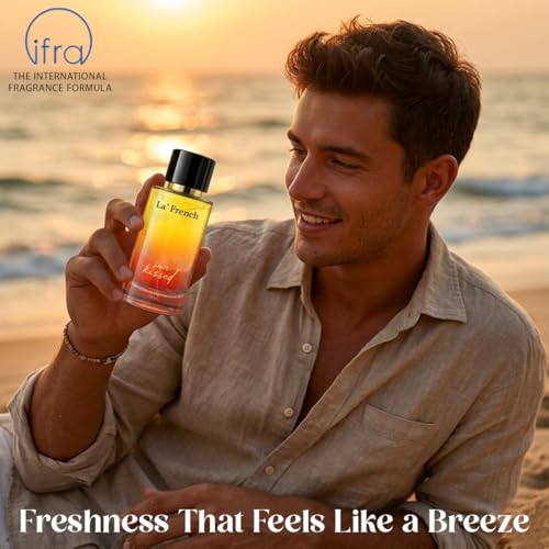 Image of La French Sun Kissed Unisex Perfume 100ml | Long-Lasting Eau De Parfum | Sophisticated Fragrance with Bergamot, Patchouli & Cedarwood Notes | Premium Perfume for Men & Women