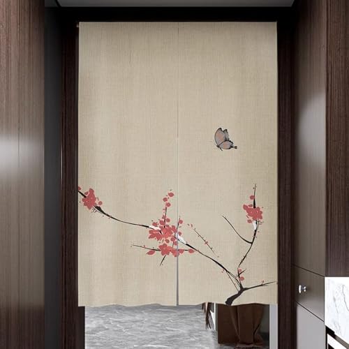 NASFH のれん おしゃれ カラー31 間仕切り 遮光 目隠し 暖簾 和風 中華風 正月飾り 玄関 ドアカーテン 階段 断熱 洗面所 台所 部屋仕切り 着替え室 A90*140 洋室 和室 お店用 出入り口 インテリア 雑貨 喫茶店