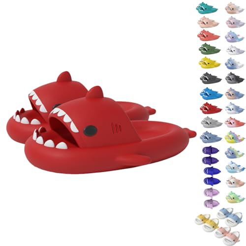 Generic Sharky Slippers Children's Flip-Flops, Thick Soft Soled Shark Sliders, Sharklas Children Sandals for Summer Beach Bathing
