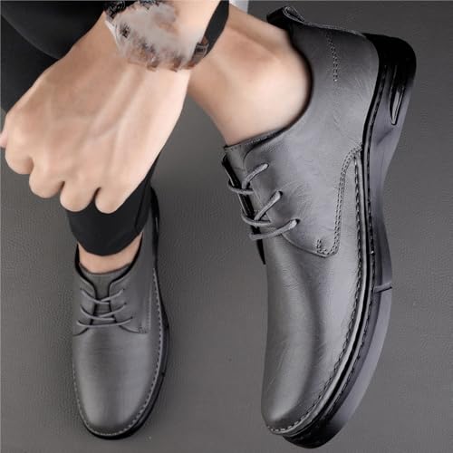Men's Dress Shoes Round Toe Low Cut Lace up Casual Formal Business Oxfords Spring Autumn Comfortable Work Wedding2