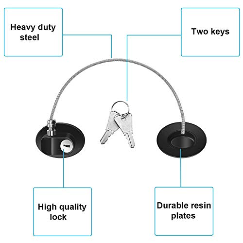 Fhdpeebu Confezione da 4 serrature autoadesive per...