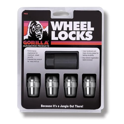 Image of Gorilla Automotive 71681N Acorn Wheel Locks (1 /2 inch Thread Size) - Pack of 4