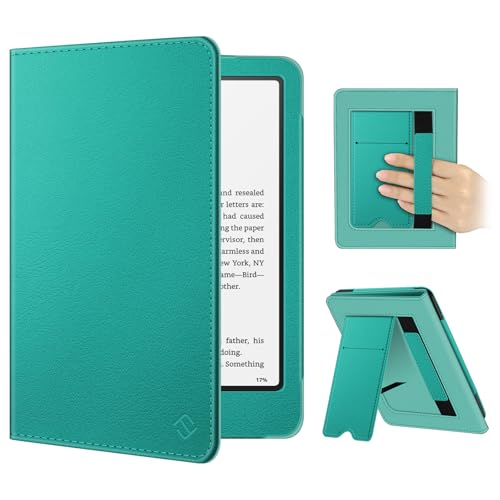 Image of Fintie Case for 7 inch /6.8 inch Kindle Paperwhite(12th /11th Generation-2024 /2021) and Kindle Colorsoft Signature Edition -Slim Foldable Stand Cover Auto Wake /Sleep for Paperwhite 2024, Jade