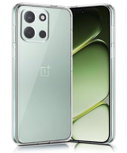 Image of WOW IMAGINE Transparent Back Cover Case for 1+ OnePlus Nord 6 5G | Raised Bumps for Full Device & Camera Protection Shockproof TPU Silicone Back Case Mobile Cover - Transparent