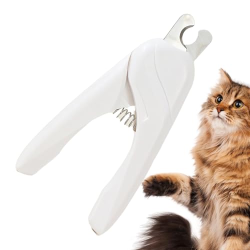 犬の爪切り、猫の爪切り - 猫の爪切り小型ポータブルペットネイルトリマー | 滑り止めハンドル金属犬爪カッター、小中猫犬用プロフェッショナルグルーミングツール