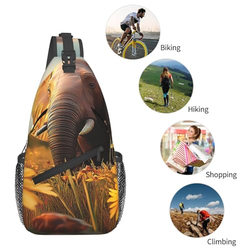 Bolso Cruzado Deportivo Negro para Hombre miniatura 6