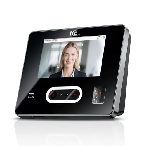 NGTeco Time Clock Cloud-Based with Tuch Screen, 4-in-1...