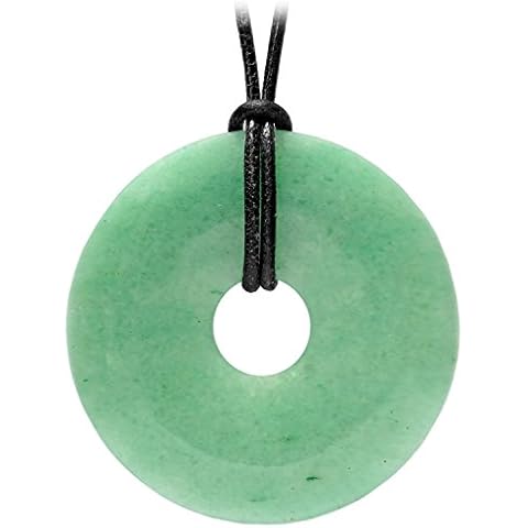 Kaltner Präsente Cadena de piel con colgante de aventurina Cover