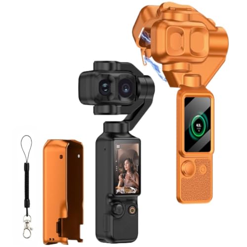 DJI Osmo Pocket 4P �p �ی�P�[�X PC �J�o�[ �t���J�o�[�^�C�v�� �S�ʂ���ی�ł��� �X�g���b�v�t�� (�I�����W)