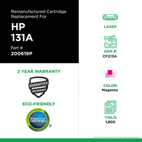 Clover Remanufactured Toner Cartridge Replacement For Hp Cf213A (Hp 131A) | Magenta #TOP2