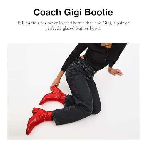 Coach Women's Gigi Bootie in Glazed Leather Ankle Boot2