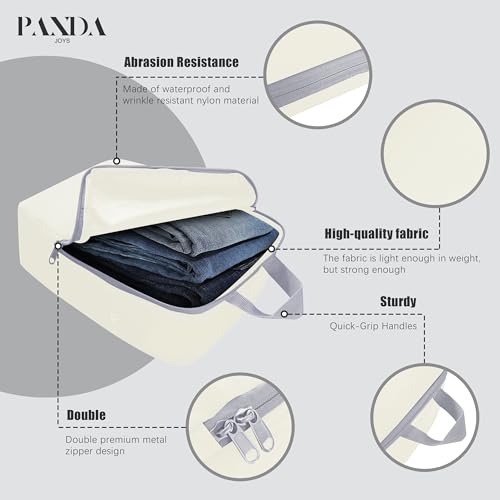 4 Set Compression Packing Cubes Travel - Travel Accessories Expandable Packing Organizers for Carry On - Essentials Luggage Travel Bags - Image 5