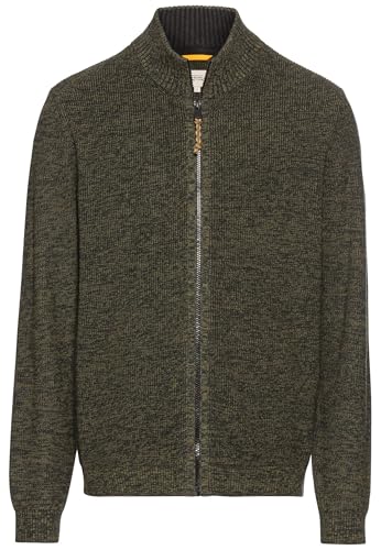 Suéter cárdigan para hombre de camel active en punto gris tallas M a XXL
