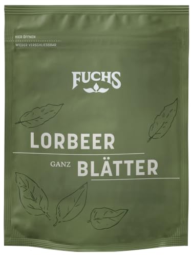 Fuchs Gewürze - Lorbeerblätter | Ganze Blätter zum Kochen | 7 g im Beutel