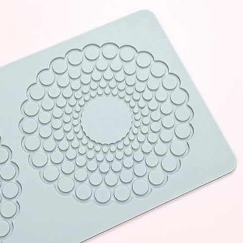 TUKE Hollow Round Circular Design Lace Mat Chocolate Fondant Mold DIY Sugar Craft Silicone Pad Cake Decorating Tools Kitchen Bakeware (D_ Round Circular) by TUKE - Used condition - Image 5