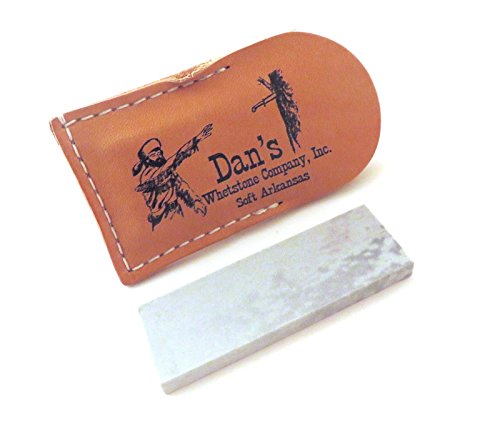 Dan’s Genuine Arkansas Soft Medium Pocket Knife Blade Sharpening Stone Whetstone 4" x