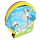 BLUE SKY Ringe von Marelle – Outdoor-Spiel Mehrfarbig – Spielzeit aus Kunststoff – 27 cm x 27 cm – für Kinder – Outdoor – Sprünge – ab 3 Jahren