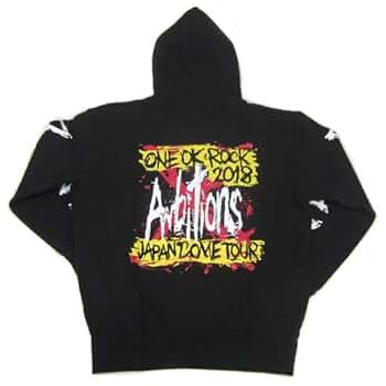 Amazon.co.jp: ONE OK ROCK AMBITIONS パーカー ブラック S