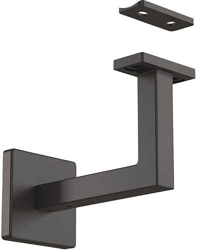Miniatura 8 de National Hardware N830-524 - Soporte para pasamanos de caña, 1 unidad (paquete de 1), negro mate