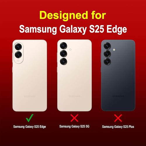 Image of amazon basics Back Case Cover for Samsung Galaxy S25 Edge | Compatible for Samsung Galaxy S25 Edge Back Case Cover | Liquid Silicon Magic Case with Camera Protection | Red