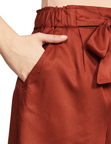 Image of Amazon Brand - Symbol Women's Rayon Regular Fit Lounge Shorts (with Self Fabric Belt)