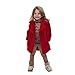 Mantel Baby Mädchen Junge Windicht Jacken Einfarbig Warme Fleecejacke Thick Jacke Wintermäntel Winter Kapuzen Mantel Herbst Winter Sweatjacke Daunenjacke 18 Monate - 6T