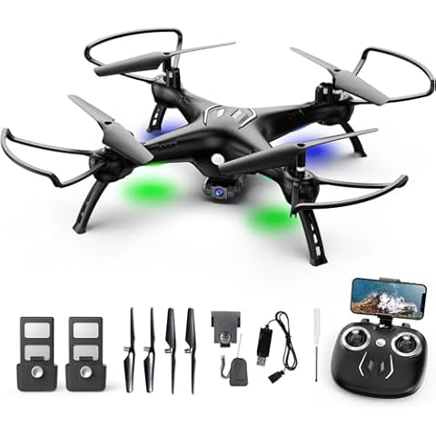 ATTOP Drone with Camera for Adults/Kids/Beginners - W10 1080P 120° FPV Live Video Drone, Beginner Friendly with 1 Key Fly/Land/Return, 360° Flip, APP/Remote/Voice/Gesture/Gravity Control, Camera Drone for Kids 8-12, No FAA License Required,, Gift Ideas, CPSIA Certified Cover