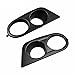 QOYGZ Auto Parts 1 Pair Surround Air Duct for BMW E46 M3 2001-2006 Car Styling Front Bumper Car Fog Light Covers Dual Hole(Black-Matte Black)