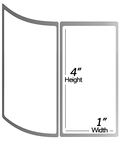Officesmartlabels Zr1400100 Removable 4 X 1 Inch Direct Thermal Labels, Compatible With Zebra Printers (1 Roll, White, 1375 Labels Per Roll, 1 Inch Core) #TOP1