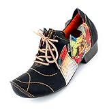  TMA Damen Halbschuhe, Schwarz - 39