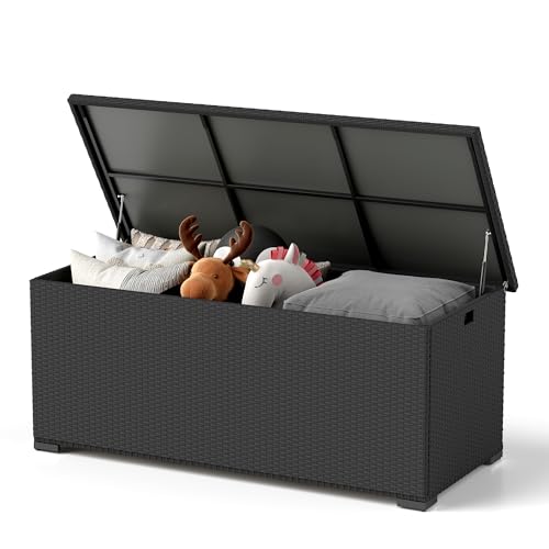 UDPATIO Kissenbox XXL Auflagenbox Wasserdicht Gartenbox 650L Stauraum mit Gasdruckfedern...