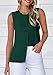 PRETTYGARDEN Fall Sweater Vest Women 2025 Casual Sleeveless Lightweight Button Down Knit Cardigans Shirts Ribbed Tank Tops (Dark Green,Large)