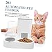 Milisten Automatic Pet Food and Water Dispenser Capacity Feeder Easy to Detachable Design Healthy Water and Food Combination for Dogs and Cats