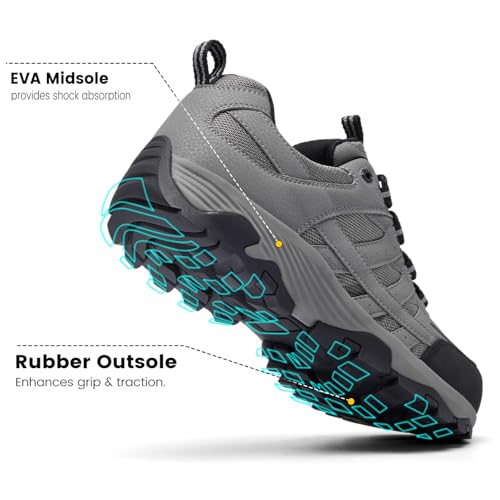 Image of SHULOOK Men's Low Top Waterproof Hiking Shoes
