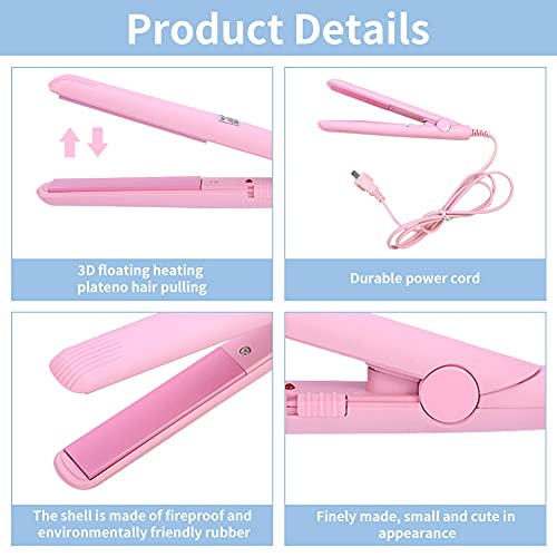 Mini plancha 2 en 1 para cabello cerámica y turmalina miniatura 3
