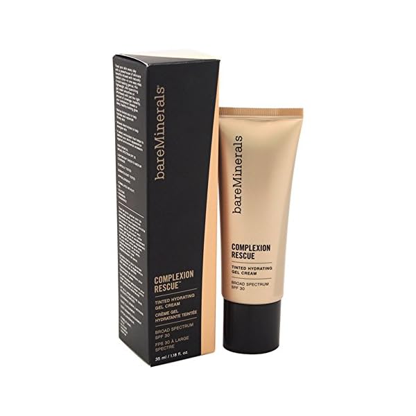bareMinerals-Complexion-Rescue-Tinted-Hydrating-Gel-Cream-SPF-30-Vanilla-118-Fl-Oz bareMinerals Complexion Rescue Tinted Moisturizer for Face with SPF 30 + Hyaluronic Acid, Hydrating Tinted Mineral Sunscreen for Face, Skin Tint, Vegan