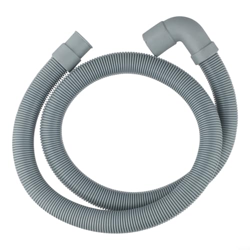 Rallonge de tuyau de vidange flexible en polypropylène pour machine à laver et lave-vaisselle compatible avec sortie de 20 à 21 mm et coude de 22 à 23 mm (1 m)