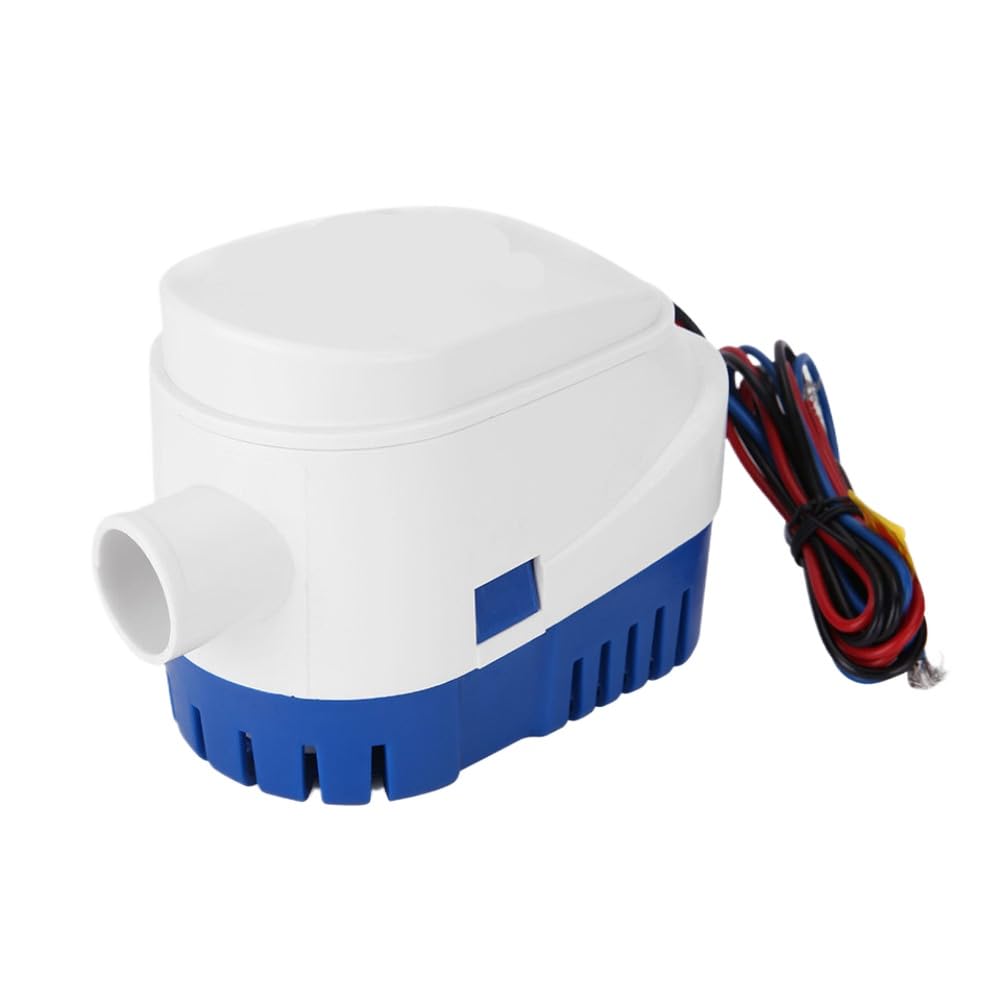 DC Submersible Bilge Pump Compatible with Fast Boat Yacht Automatic Drainage Systems(1100GPH 24V)