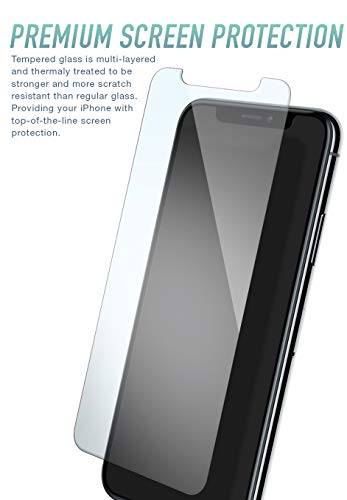 Smartish Screen Protector for iPhone 11 Pro, XS, X - Tuff Sheet - Scratch Resistant Tempered Glass with Alignment Tool - Clear 2-Pack - Thumbnail 6