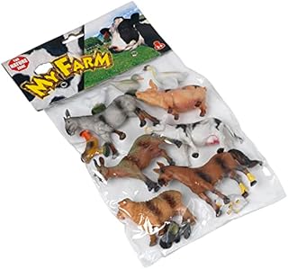 Peterkin 9152 12 Piece Farm Animal Set, Multi-Colour