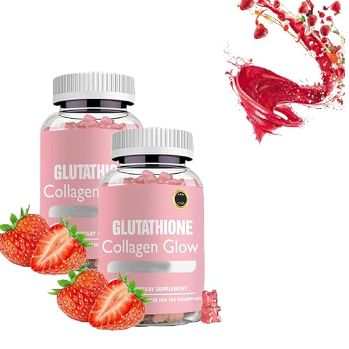 Glutathione Collagen Glow Gummies, Glutathione Gummies, Nature Glow Glutathione Collagen Glow (2-PCS)