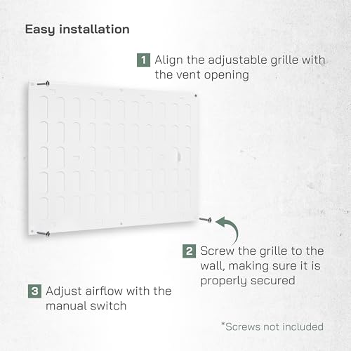 Grille d'aération métal blanc résistante aux rayures 41x30