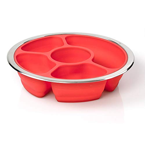 Good Cooking Appetizer Serving Fruit/Veggie Tray And Collapsible Party Platter With Lid - Easy To Clean, Portable, Bpa Free, And Dishwasher Safe #TOP1
