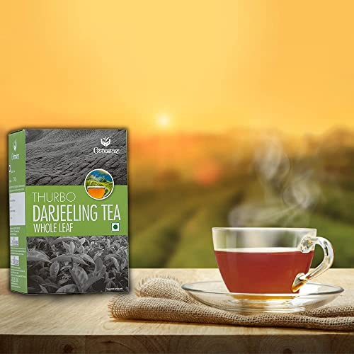 Image of GOODRICKE Thurbo Darjeeling Tea - 100gm (Pack of 1) | 100% Pure & Original Single Estate Whole Leaf Tea | Premium Black Long Loose Tea Leaves with Rich Taste