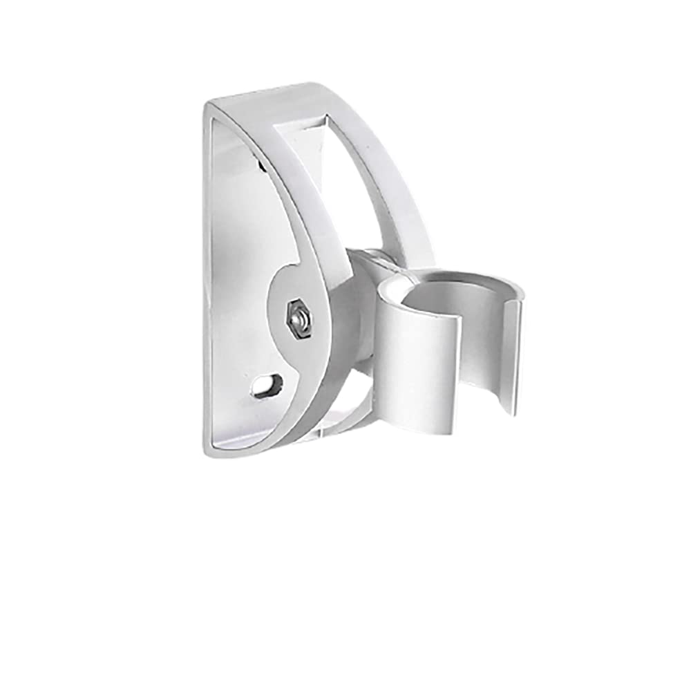 Adjustable Shower Head Holder Space Aluminum 360° Handheld Bracket Metal Wall Mount(Silver)