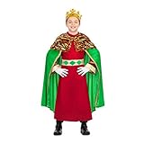 Disfraz de Rey Mago Verde para bebe talla 12-24 MESES
